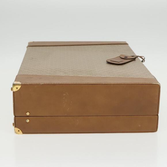 CELINE Attache Case Macadam Canvas Trunk Beige Gold - Picture 5 of 16